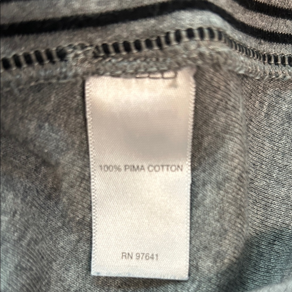 J. Jill Gray Striped Long Sleeve Women's Top Size XL Petite - Picture 4 of 4